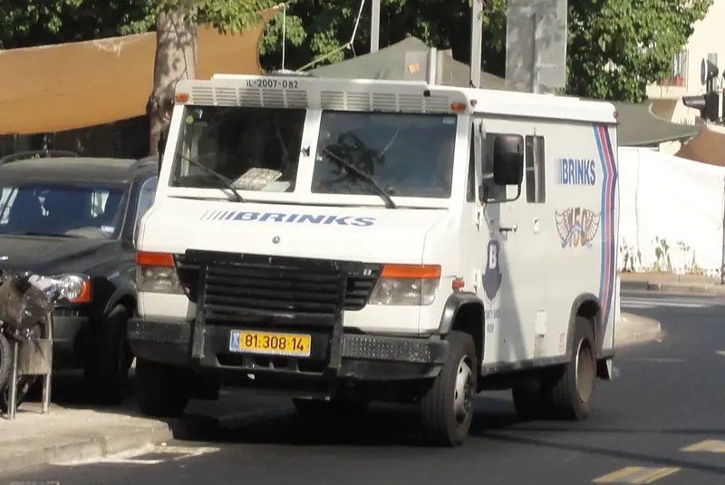 Armoured cash-in-transit van